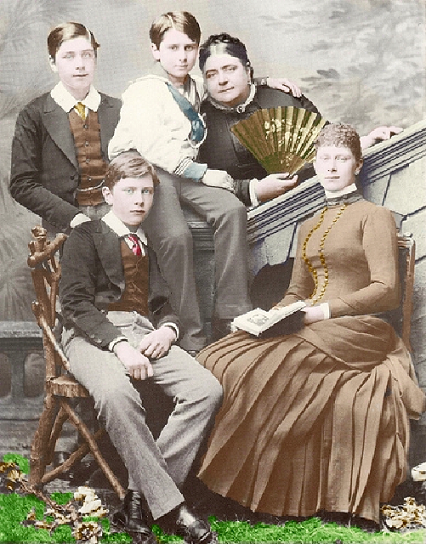 Marie Adelade de Cambridge et ses enfants dont Victoria Marie de Teck